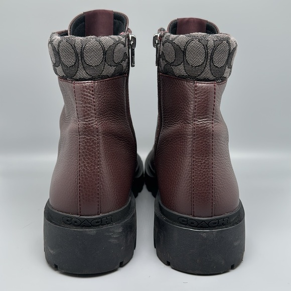 Coach‎ Citysole Monogram Side Zip Leather Boots Men’s Sz 11.5D main image 4